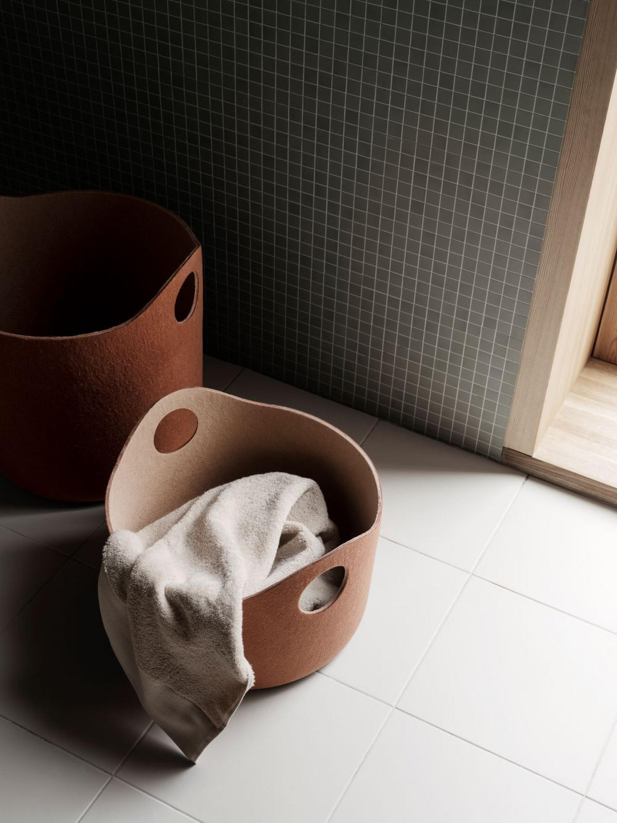 AUFBEWAHRUNGSTASCHE  - Beigebraun, Basics, Textil (41,5/29cm) - Blomus