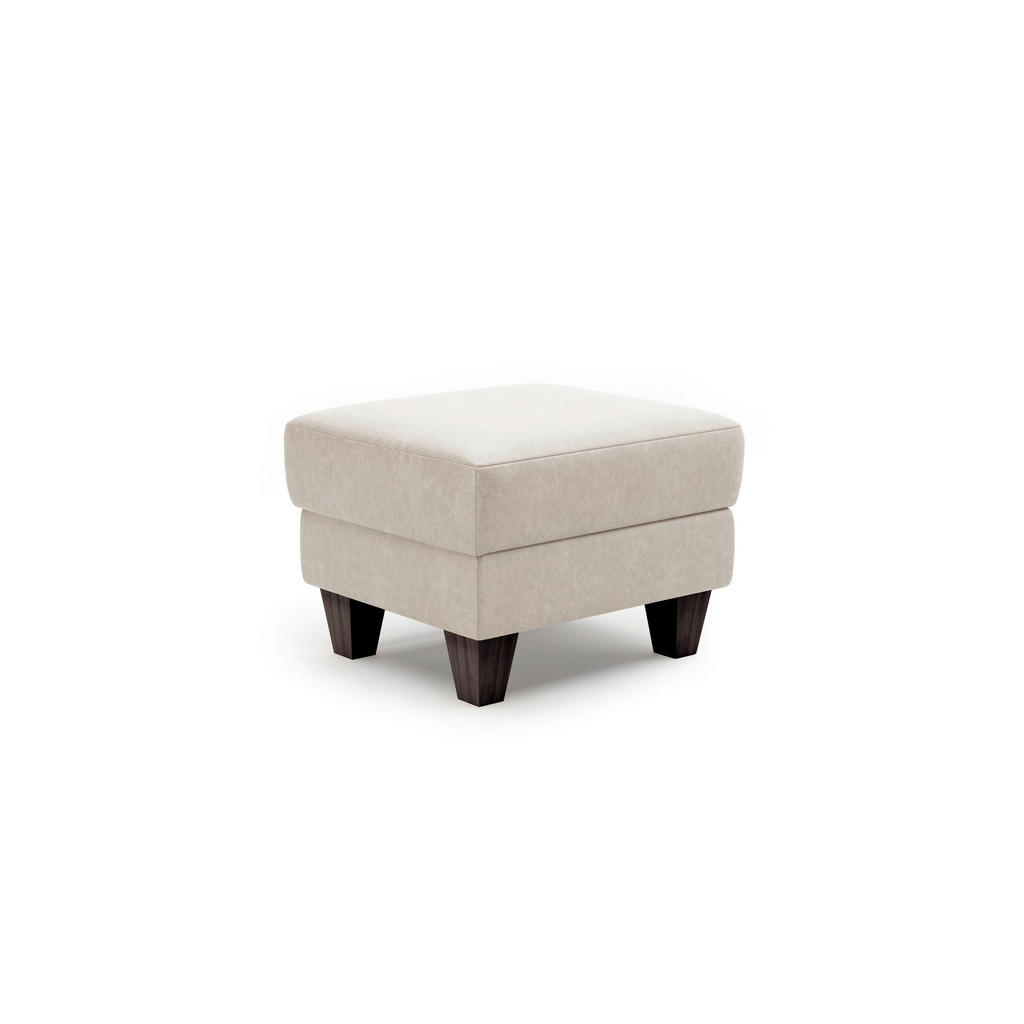 Thumbnail - Sit & More Hocker Palmera V, Beige, Textil, Buche, quadratisch, 58x48x58 cm, Goldenes M, Oeko-Tex® Standard 100, Made in...