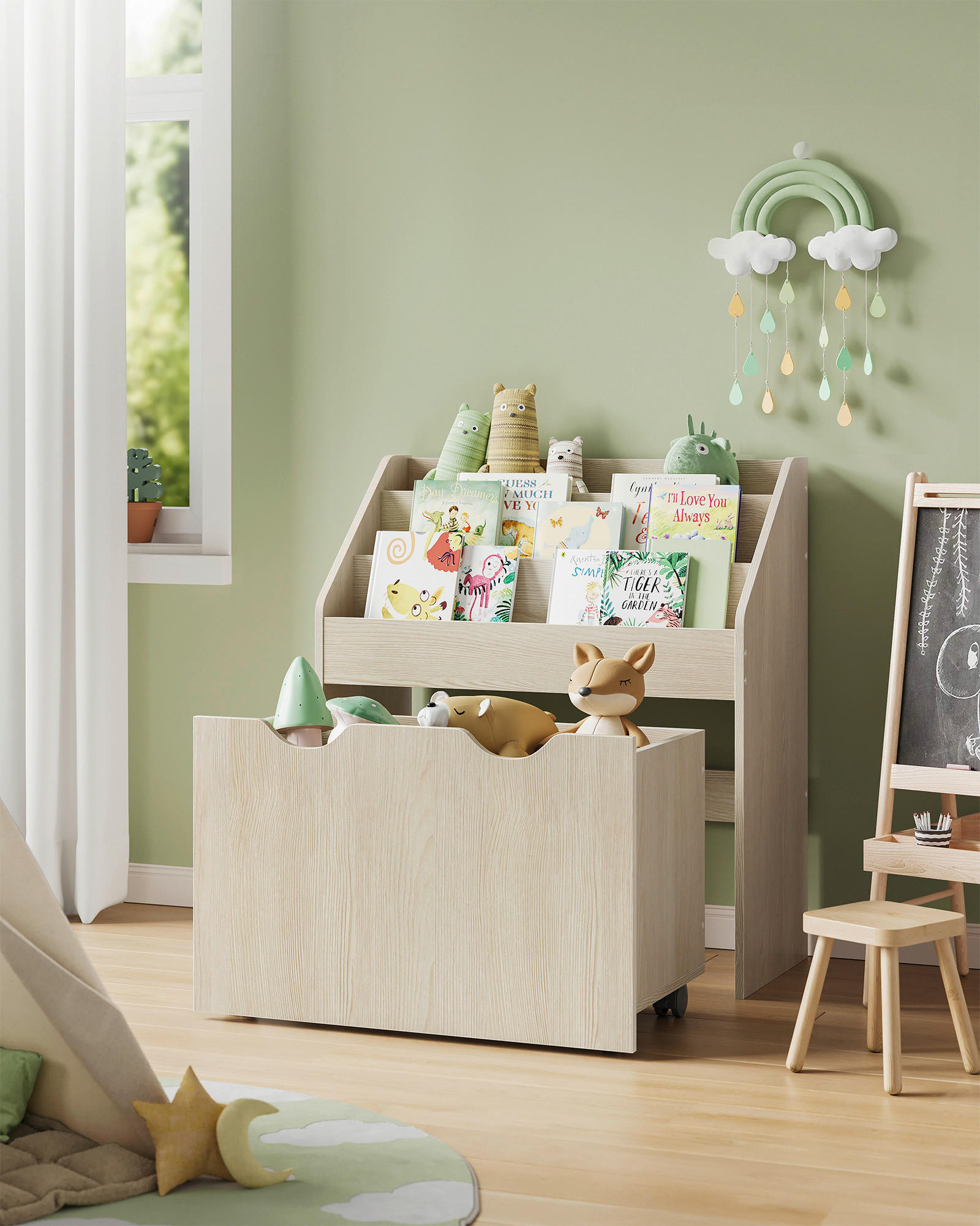 KINDERREGAL 62,5/70,2/29,5 cm  - Beige, MODERN, Holzwerkstoff (62,5/70,2/29,5cm) - MID.YOU