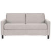 SCHLAFSOFA in Textil Hellgrau  - Hellgrau/Schwarz, Design, Holz/Textil (184/92/102cm) - Venda