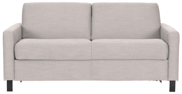 SCHLAFSOFA  in Webstoff Hellgrau  - Hellgrau/Schwarz, Design, Holz/Textil (184/92/102cm) - Venda