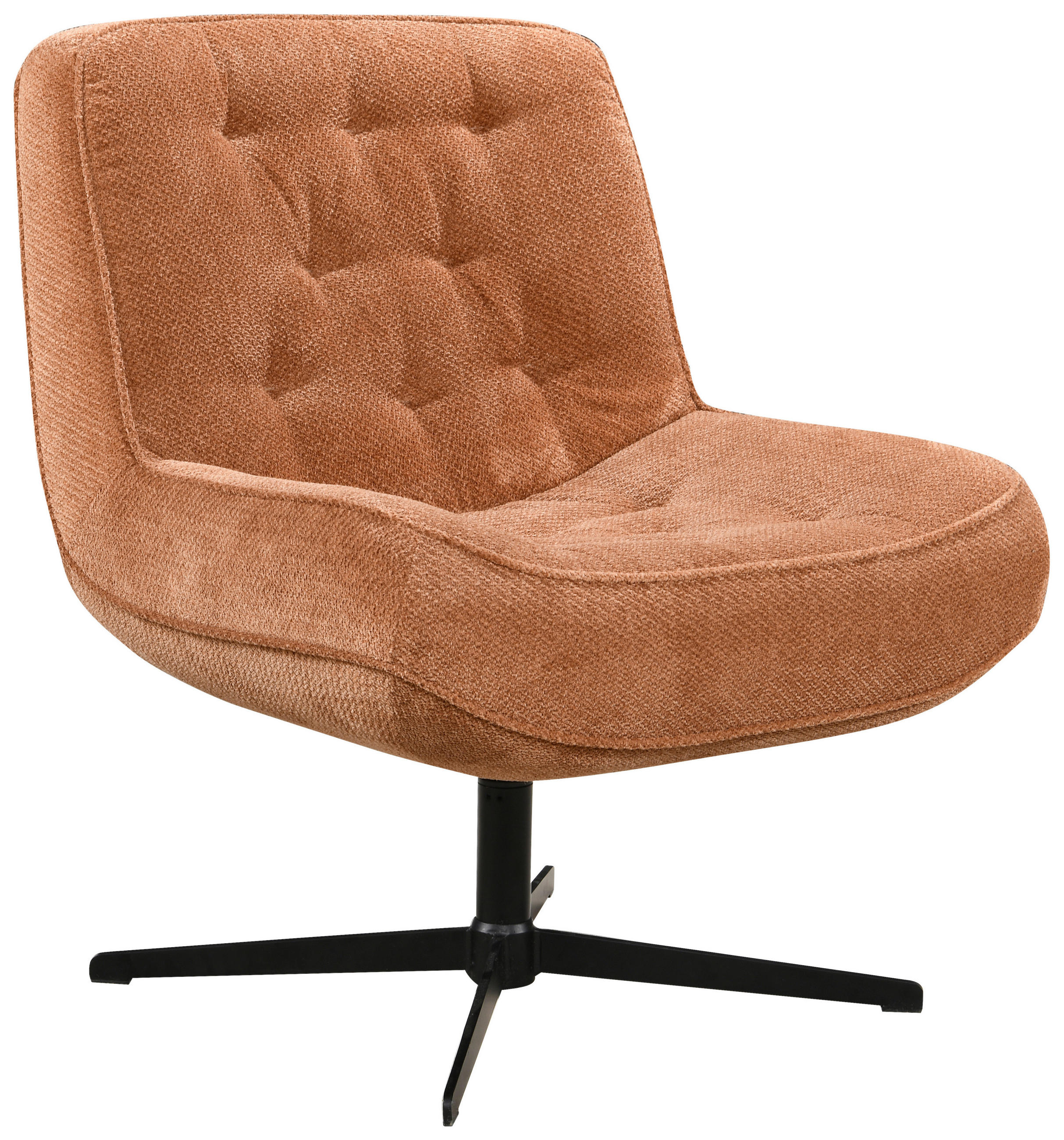 SESSEL in Struktur Rosa  - Schwarz/Rosa, Design, Holz/Textil (71/83/79cm) - Carryhome