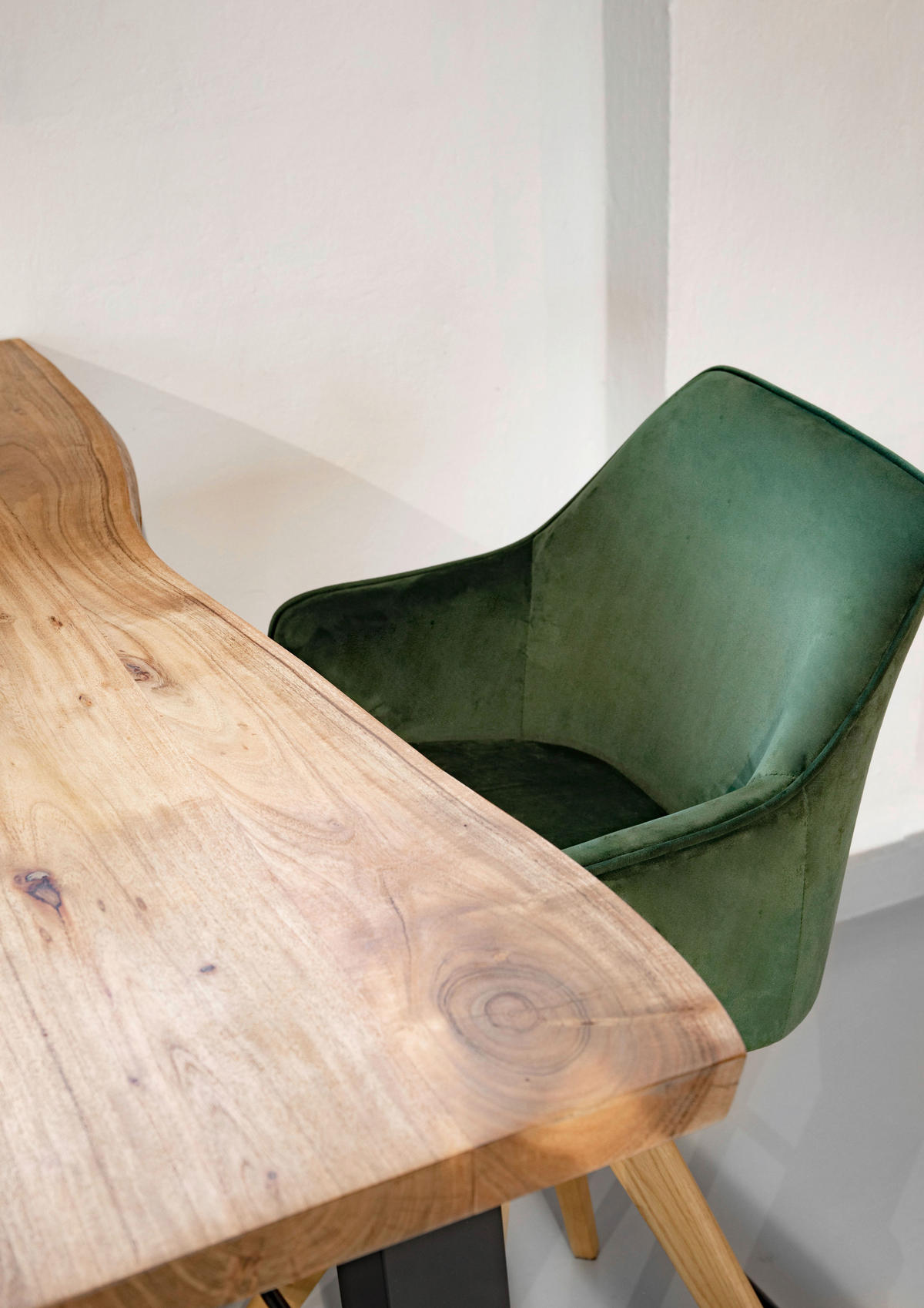 BARHOCKER in Textil Dunkelgrün  - Dunkelgrün/Eichefarben, MODERN, Holz/Textil (53/55/100cm) - Livetastic