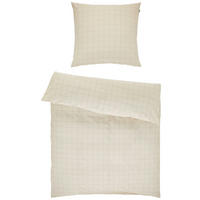 BETTWÄSCHE JustB! by Bettina Zimmermann Satin 135/200 cm  - Greige/Beige, Design, Textil (135/200cm) - Musterring