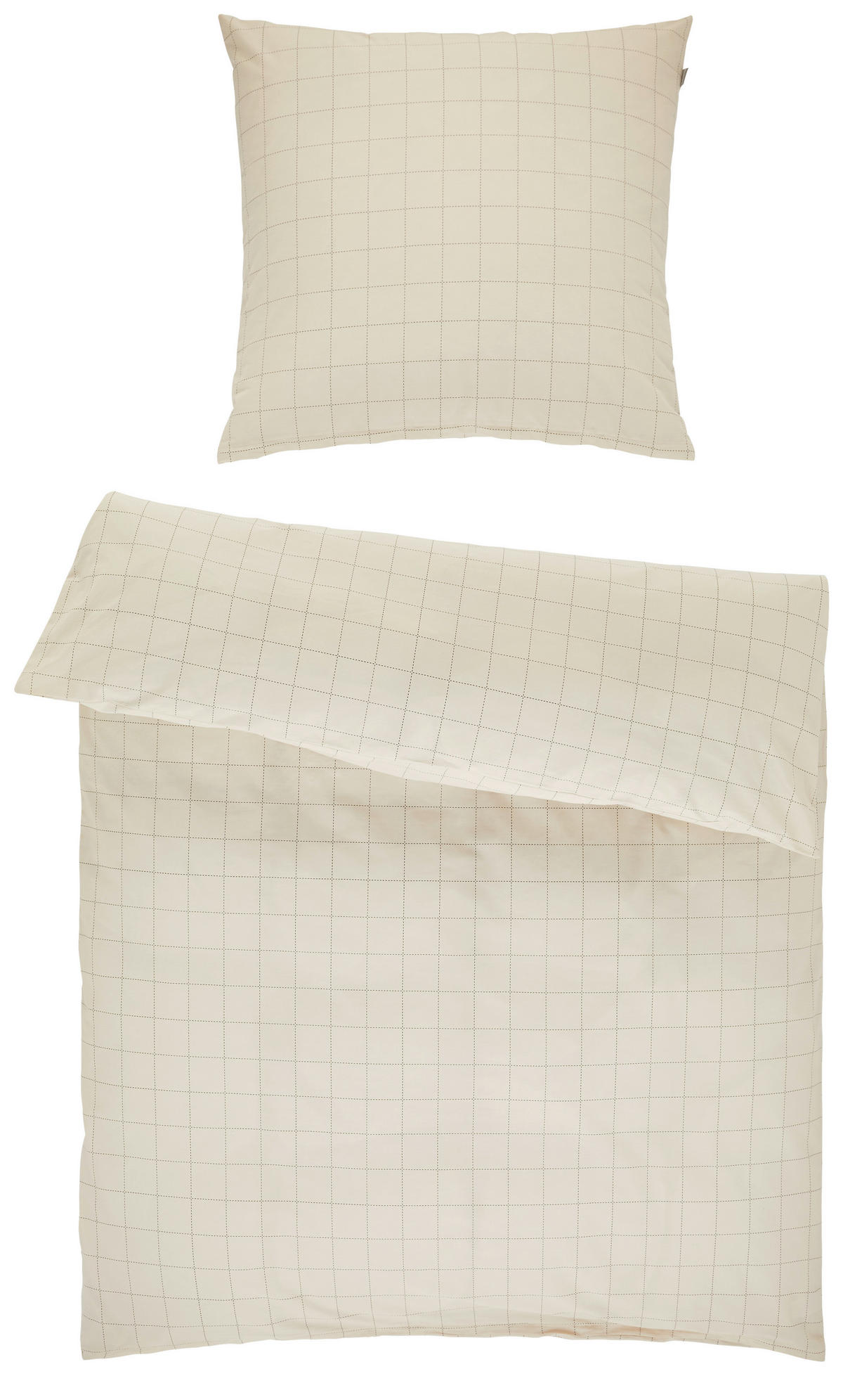 BETTWÄSCHE JustB! by Bettina Zimmermann Satin 135/200 cm  - Greige/Beige, Design, Textil (135/200cm) - Musterring
