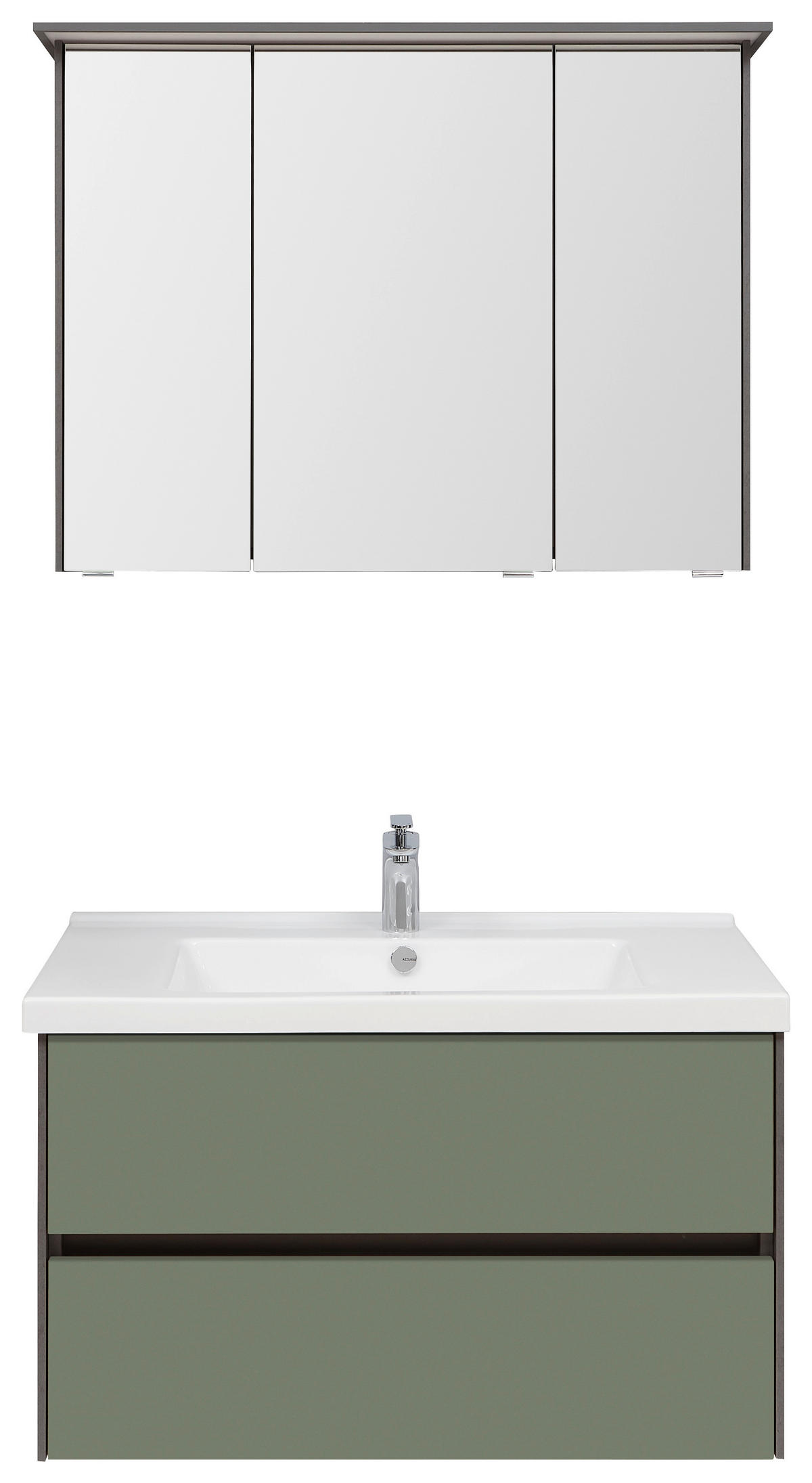 KOPALNICA  zelena, temno siva  - temno siva/zelena, Konvencionalno, steklo/leseni material (92cm) - Dieter Knoll
