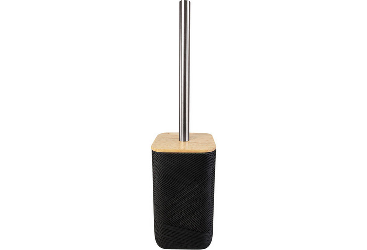 WC-BÜRSTENGARNITUR in Metall  Kunststoff   - Schwarz, Basics, Naturmaterialien/Kunststoff (9.2/36/9.2cm) - Kleine Wolke