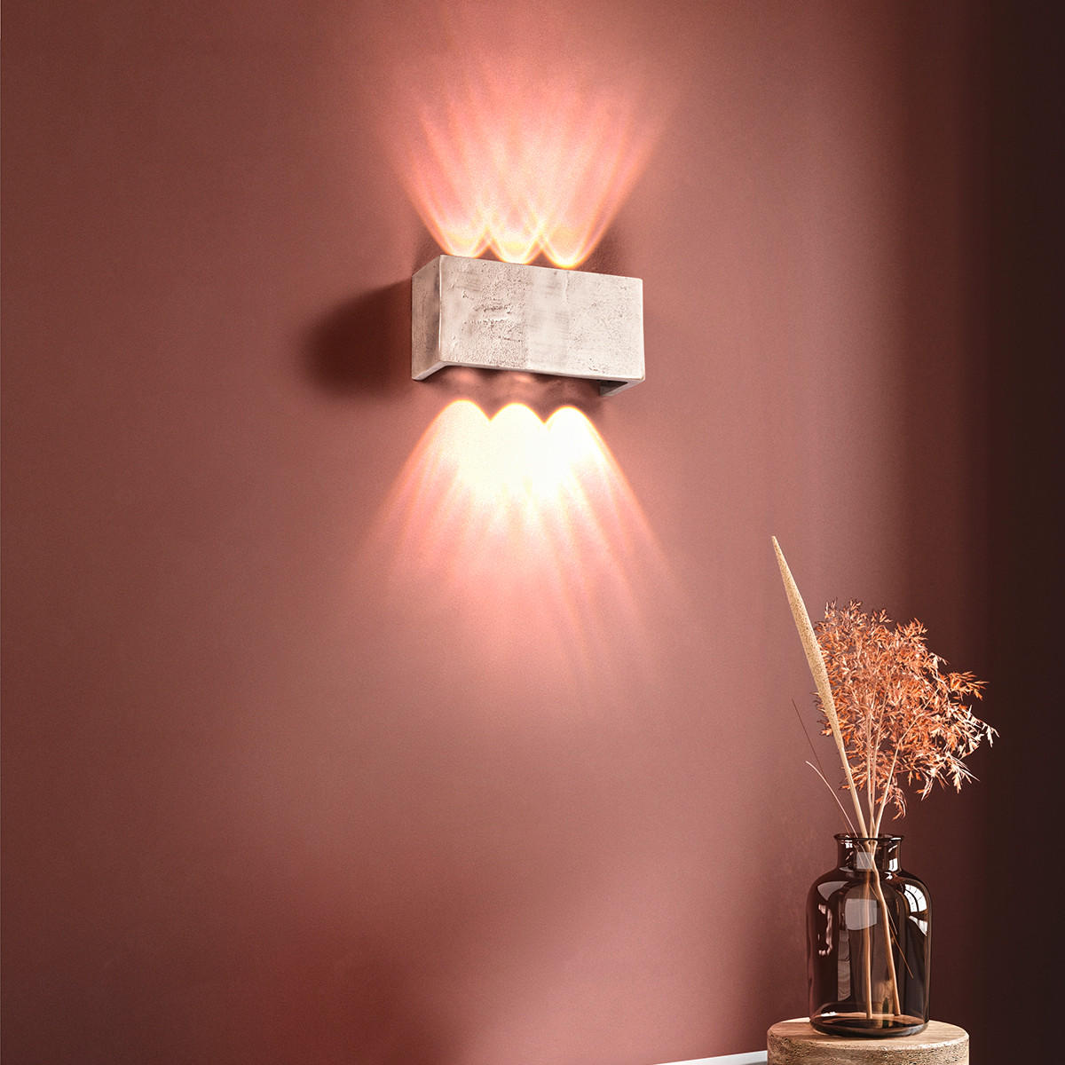 NÁSTĚNNÉ LED SVÍTIDLO, 21/10/7 cm - barvy niklu, Design, kov (21/10/7cm) - Fischer & Honsel