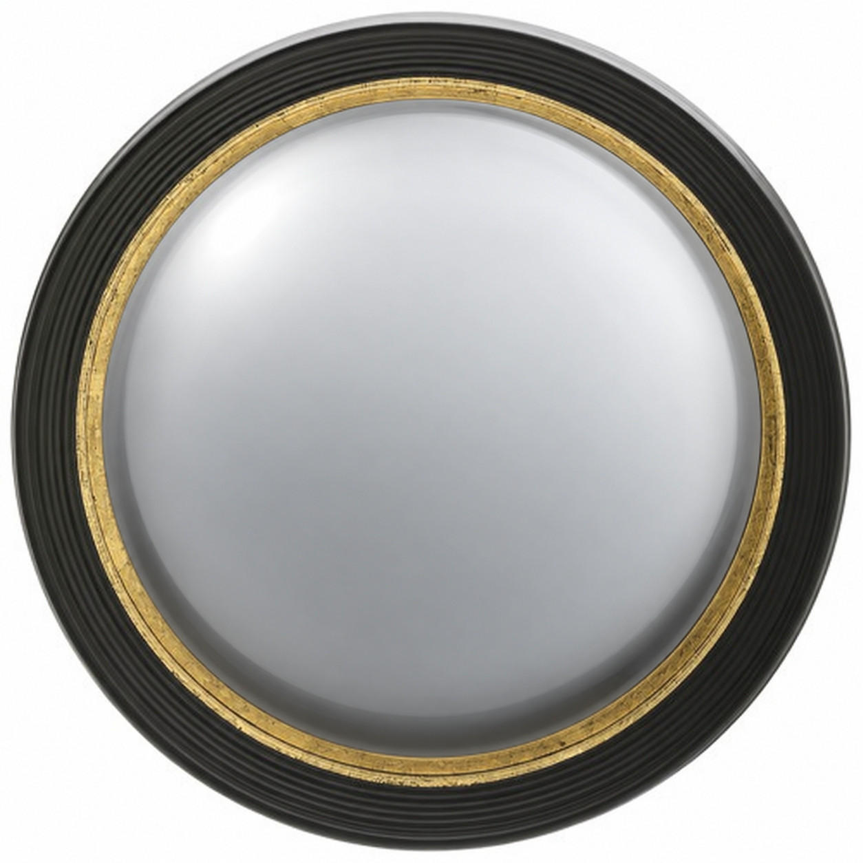 VÄGGSPEGEL 58,5/58,5/6,5 cm    - svart/guldfärgad, Design, trämaterial/glas (58,5/58,5/6,5cm) - Novel