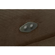 ECKSOFA Graubraun Feincord  - Graubraun/Schwarz, Design, Textil/Metall (280/205cm) - Xora