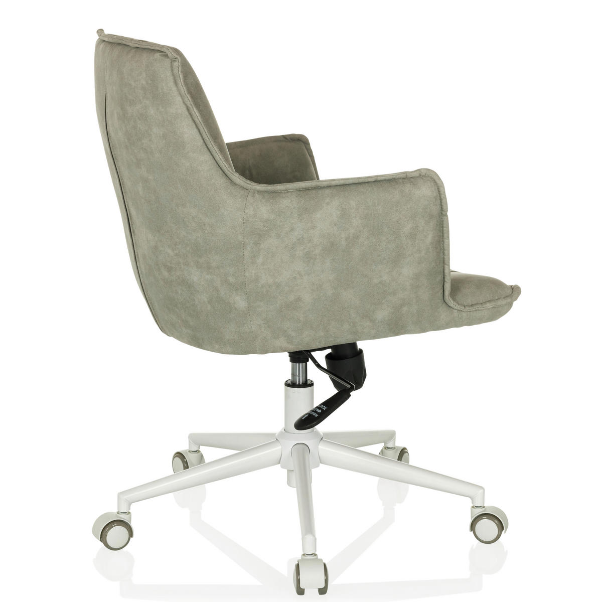 DREHSTUHL Grau  - Weiß/Grau, MODERN, Kunststoff/Textil (54/85/70cm) - MID.YOU