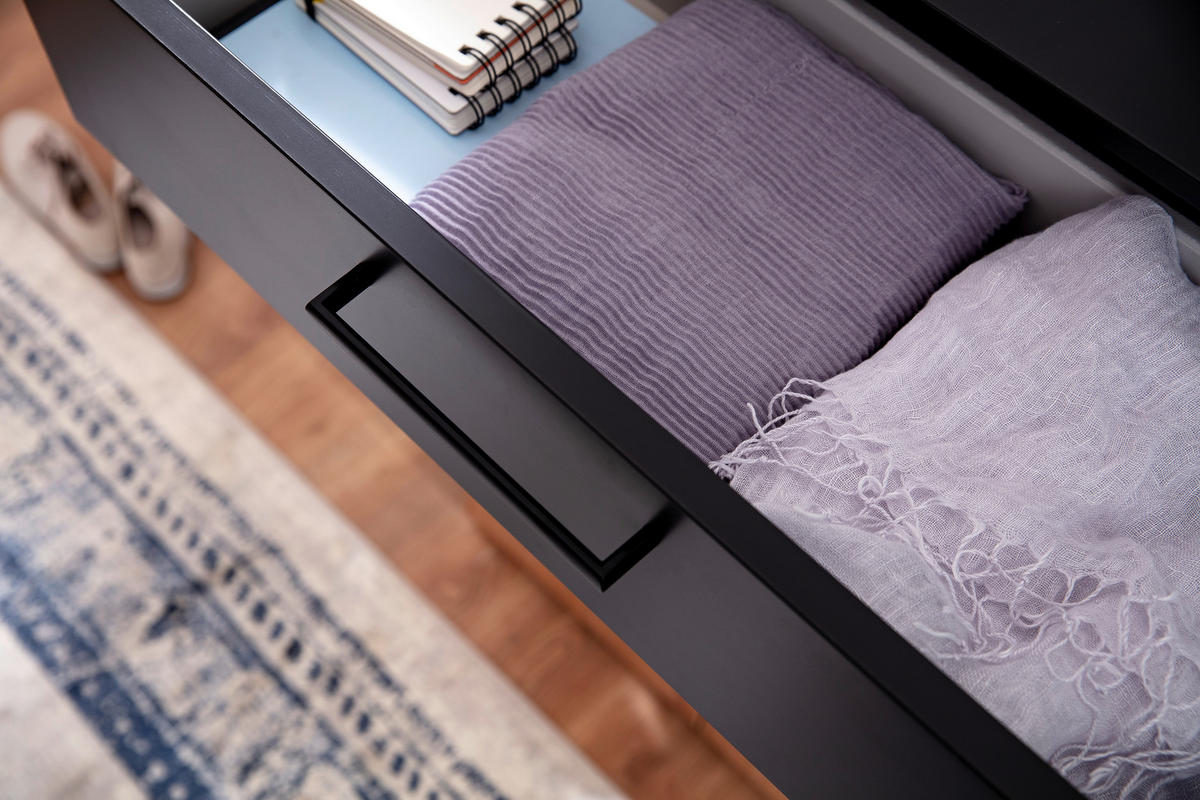 GARDEROBE 3-teilig  in 120/198/29 cm  - Wildeiche/Anthrazit, Design, Holzwerkstoff (120/198/29cm) - Moderano