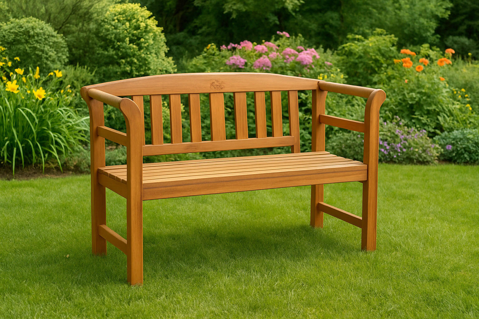 Gartenbank Akazie Braun LxBxH: 115x48,5x82 cm