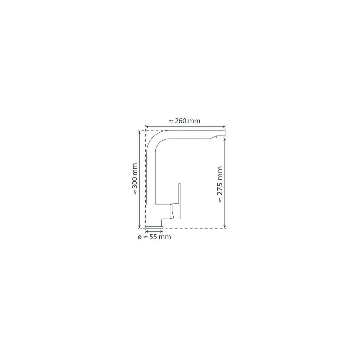 KÜCHENARMATUR  - Chromfarben, Basics, Metall (5,7/30/26,5cm) - Schütte