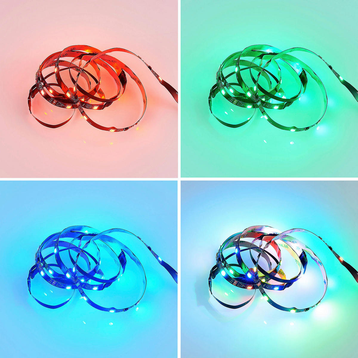 LED PÁSIK,  - čierna, Basics, plast (120/0,3/1,0cm)