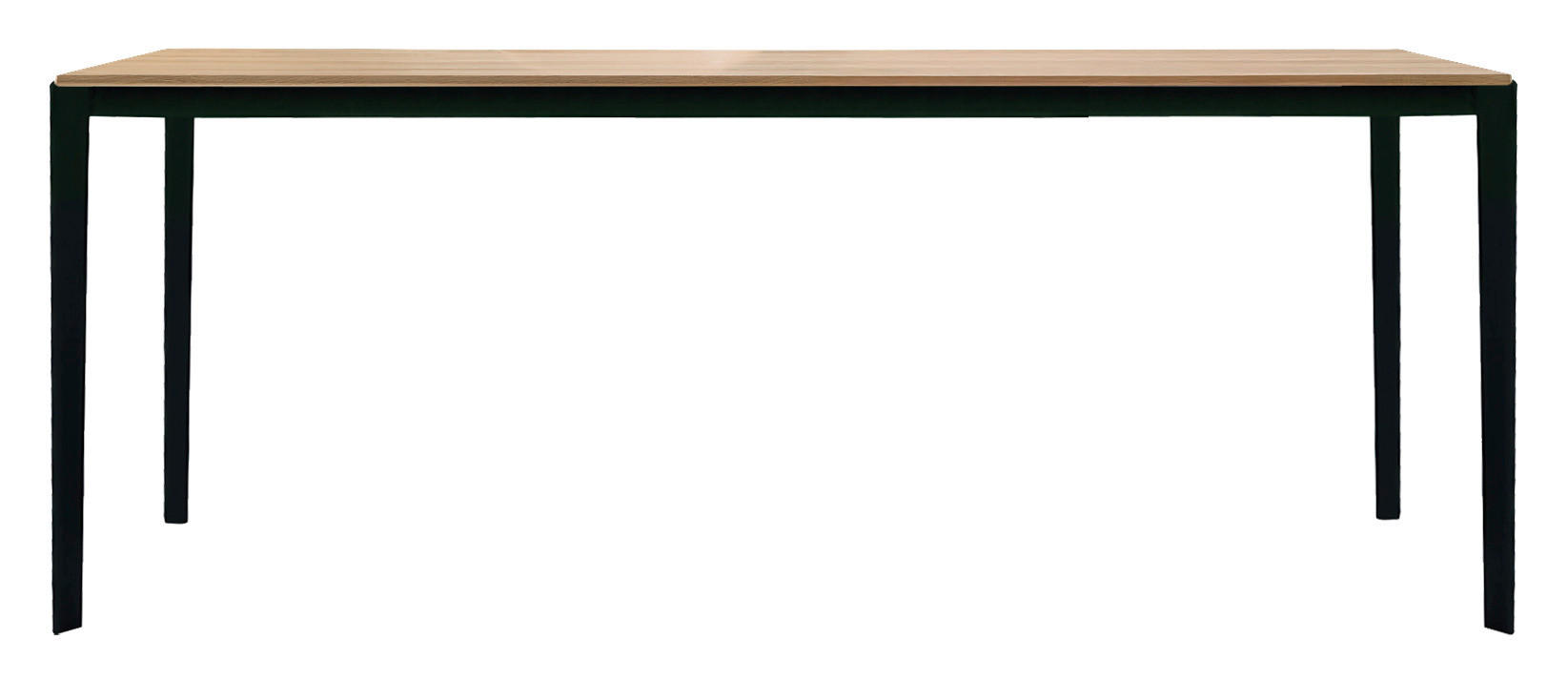 ESSTISCH in Holz, Metall 160-260/100/75 cm  - Eiche Bianco/Schwarz, Design, Holz/Metall (160-260/100/75cm) - TEAM 7