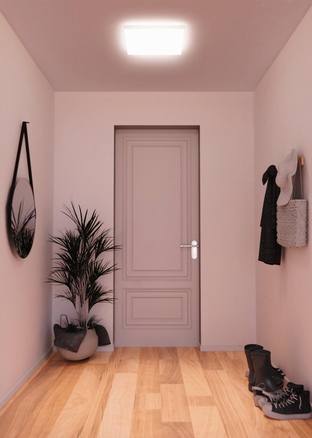 LED Decken-/Wandpanel 30x30 cm  - Weiß, Basics, Kunststoff (30/5,9/30cm) - Tint