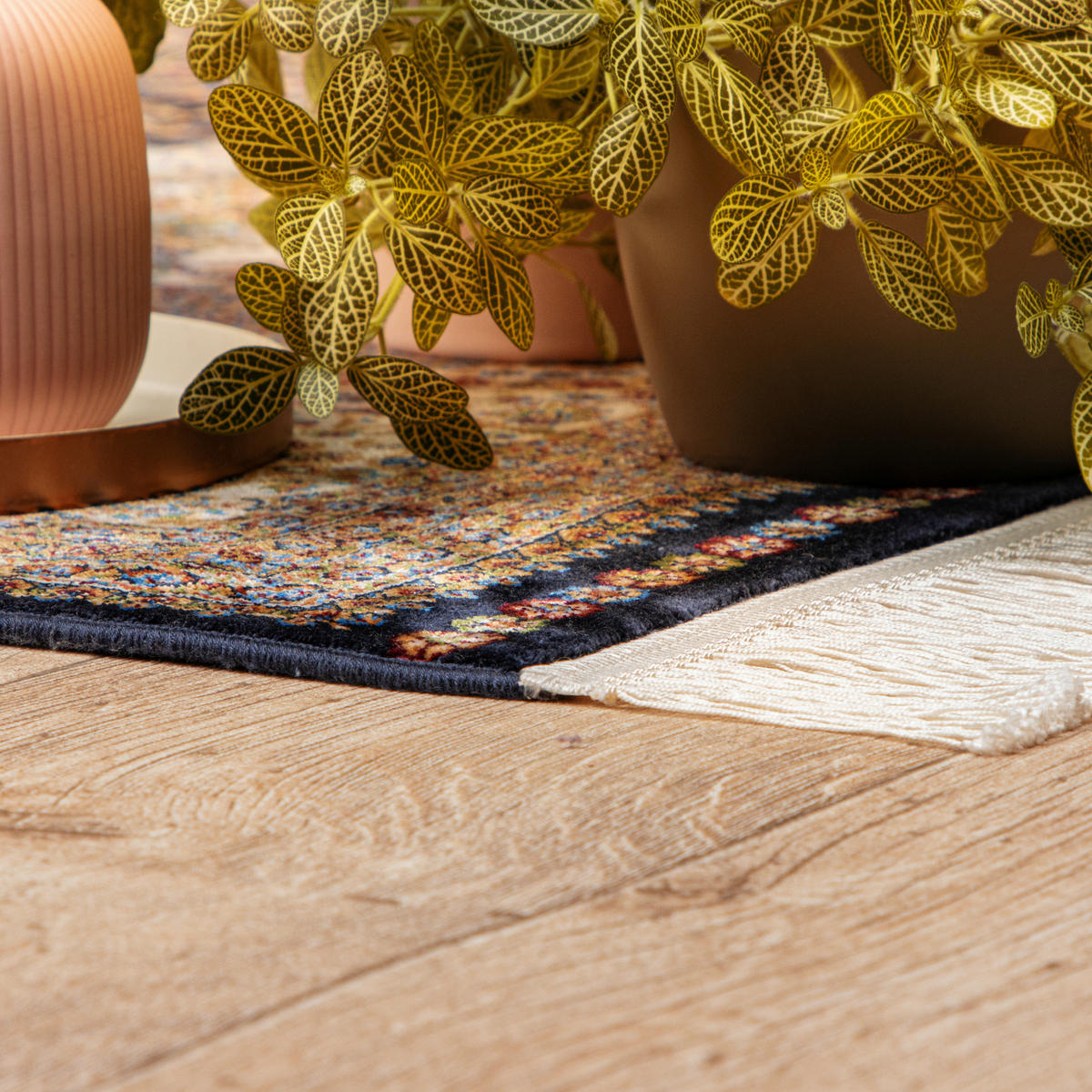 COVOR ȚESUT  - albastru/crem, Design, textil (300/400cm)