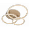 LED-DECKENLEUCHTE Gelder 50,5/60 cm   - Sandfarben, Design, Metall (50,5/60cm) - Fischer & Honsel