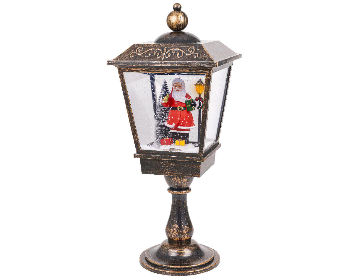 LED LÁMPÁS - barna, Lifestyle, műanyag (27,50/27,50/46,00cm)