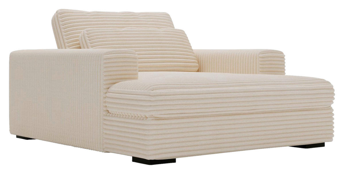 XXL-SESSEL - Creme/Schwarz, MODERN, Kunststoff/Textil (122/80/159cm) - Lomoco