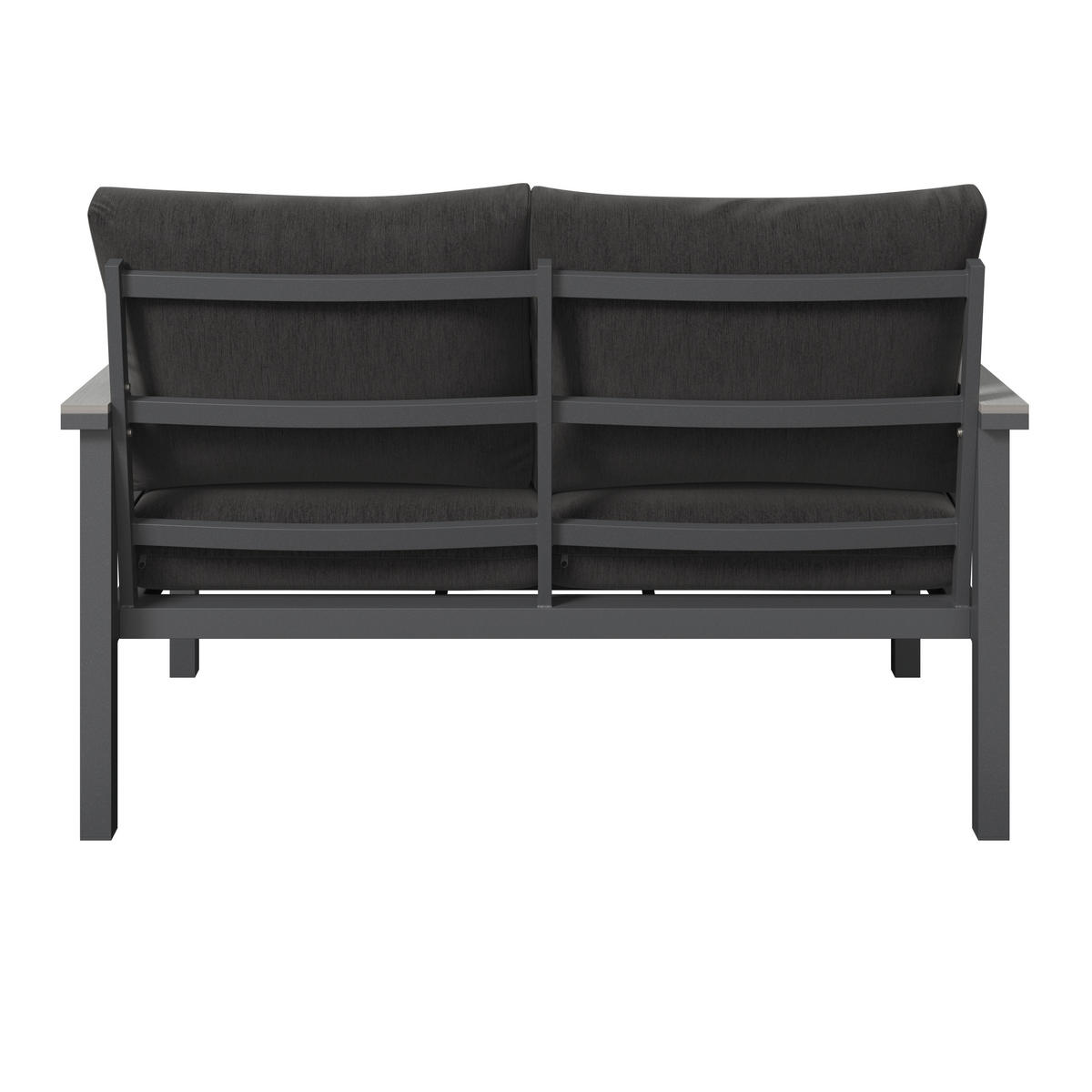 2 SZEMÉLYES PAD világosszürke, sötétszürke  - világosszürke/sötétszürke, Design, műanyag/textil (122/74/73cm) - Amatio