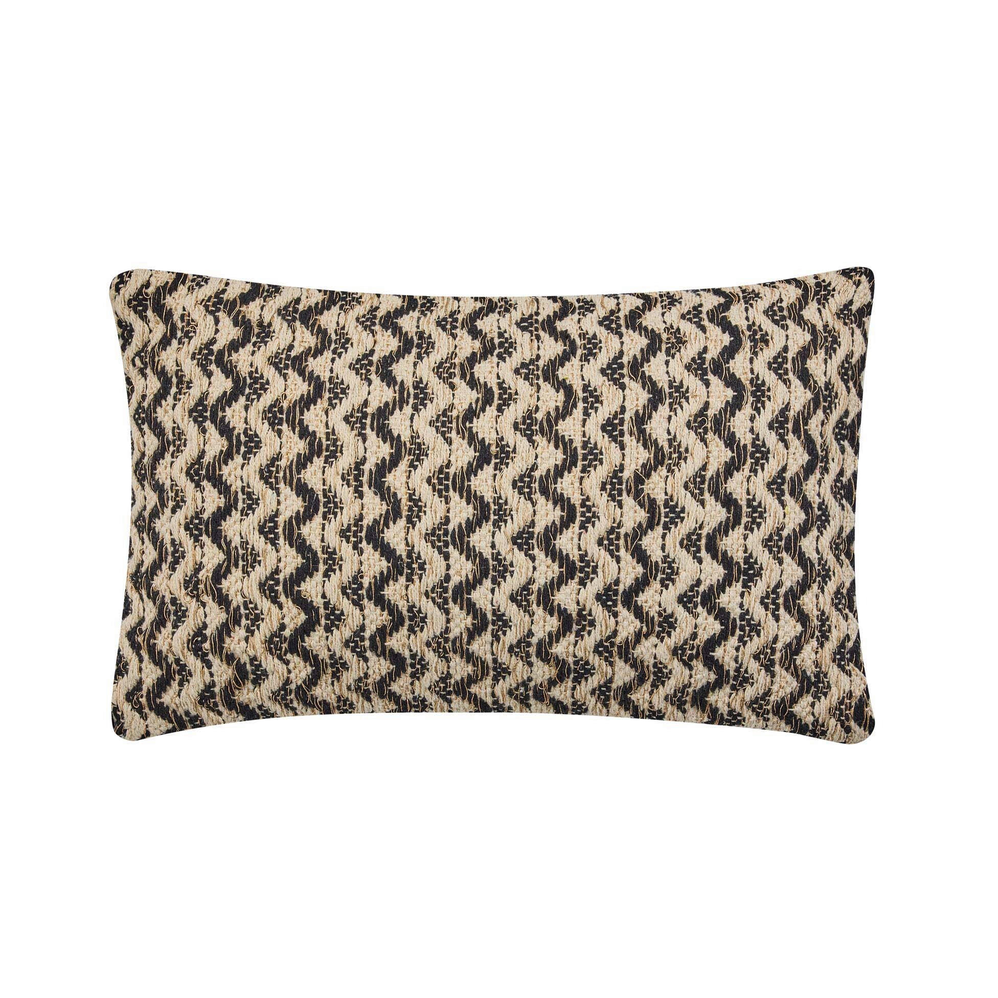 UKRASNI JASTUČIĆ   LOUMEO  - bež/crna, Basics, tekstil (30/50cm)