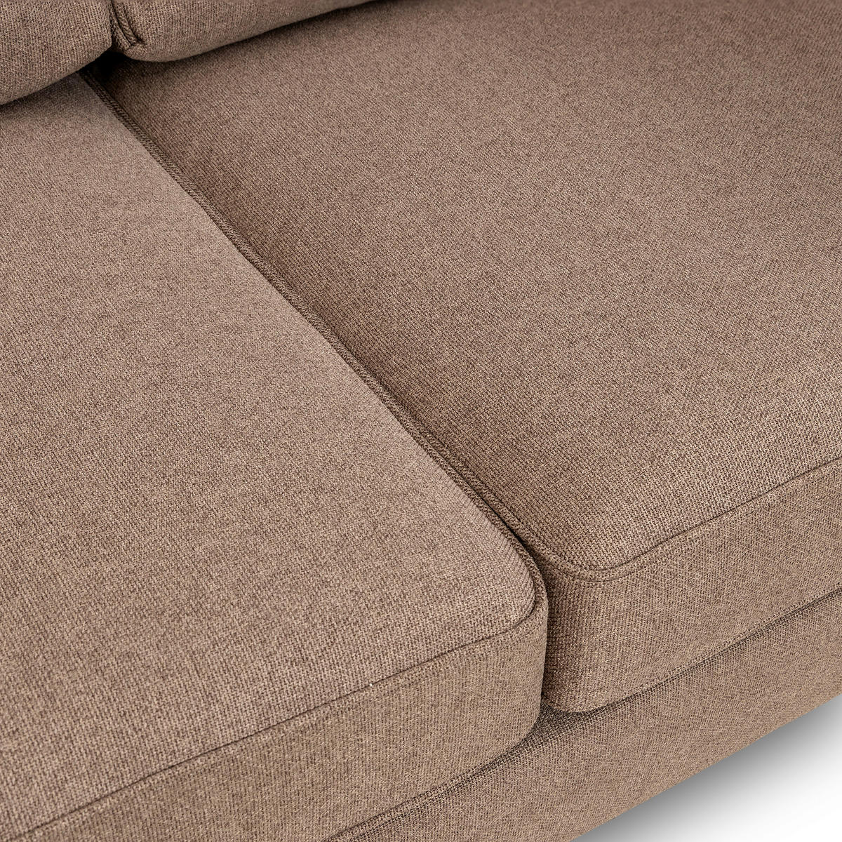 SOFFA i svart, brun  - brun/svart, Basics, metall/trä (290/85/225cm) - Hom`in