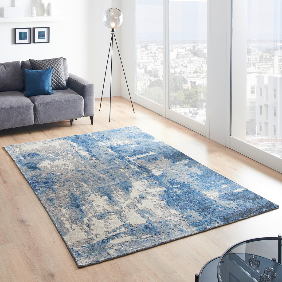 ORIENTTEPPICH 170/240 cm Blue Moon Blau  - Blau, Design, Textil (170/240cm) - Cazaris