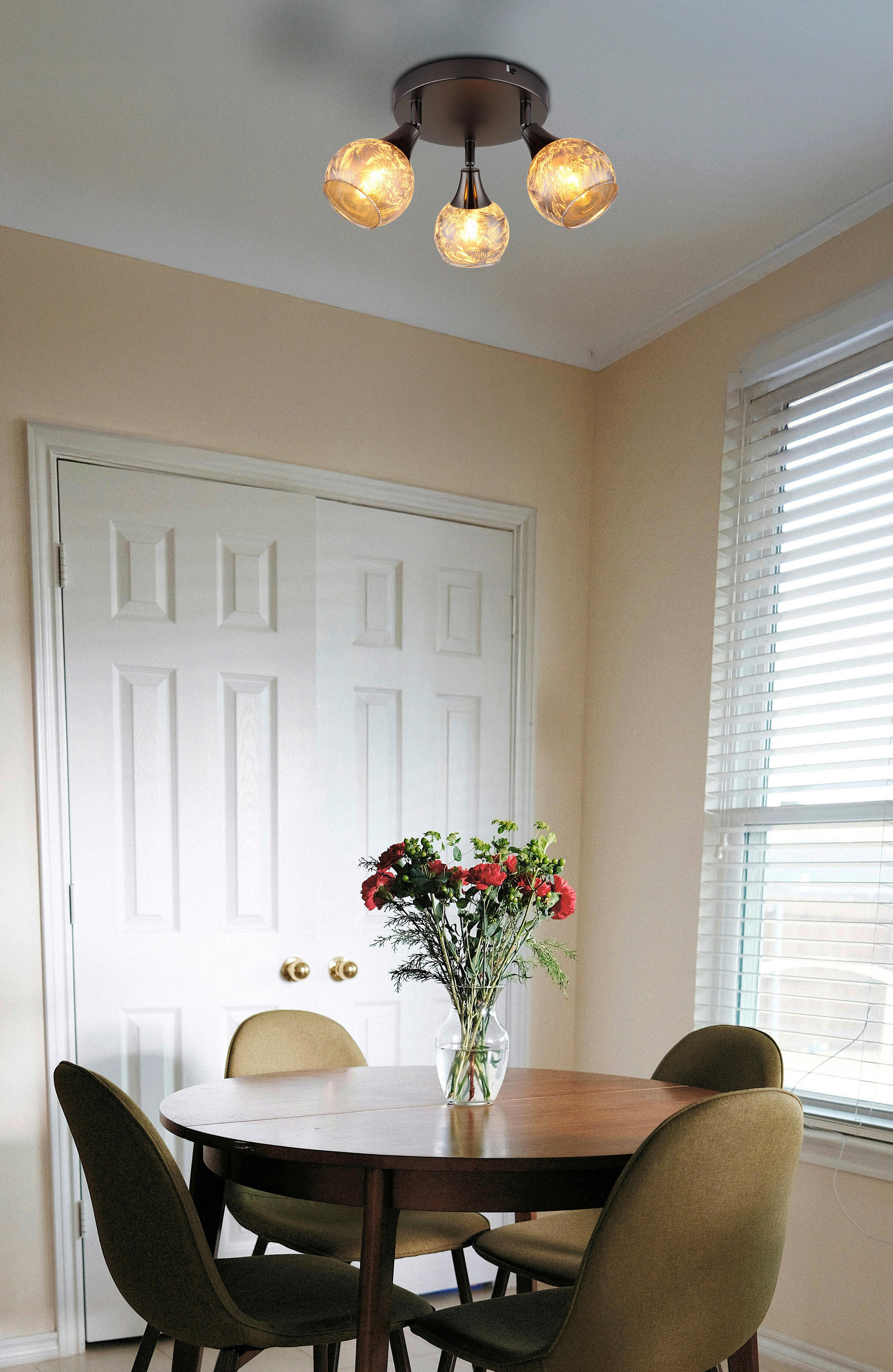 STRAHLER 32/16,5 cm   - Schwarzchrom/Grau, Basics, Glas/Metall (32/16,5cm) - Globo