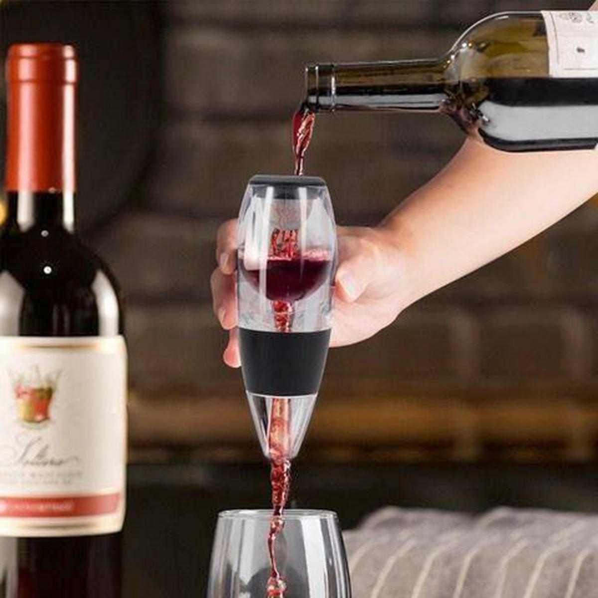 DEKANTER  - Transparent/Schwarz, Basics, Kunststoff (8/8/22cm) - VINART