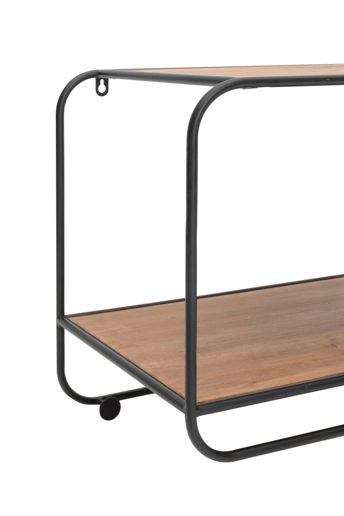 ŠATNÍ LIŠTA, 90/42/32.5 cm - černá/přírodní barvy, Lifestyle, kov/dřevo (90/42/32.5cm) - Livetastic