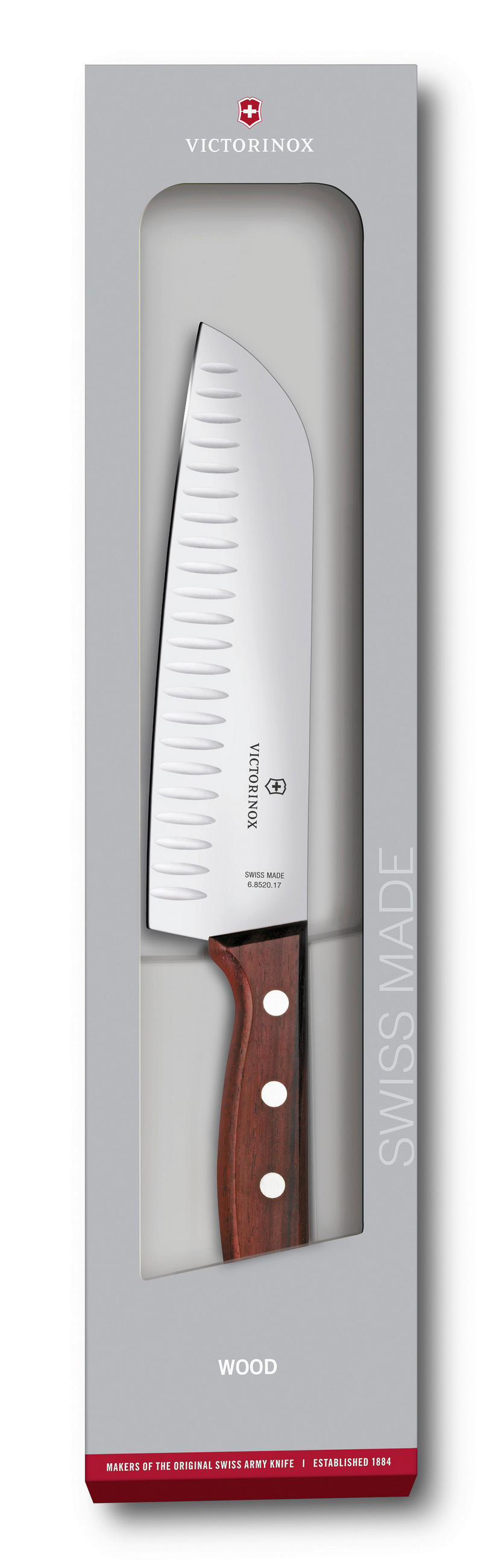 SANTOKUMESSER  - Schlammfarben, Basics, Holz (29,2/1,4/4,6cm) - Victorinox