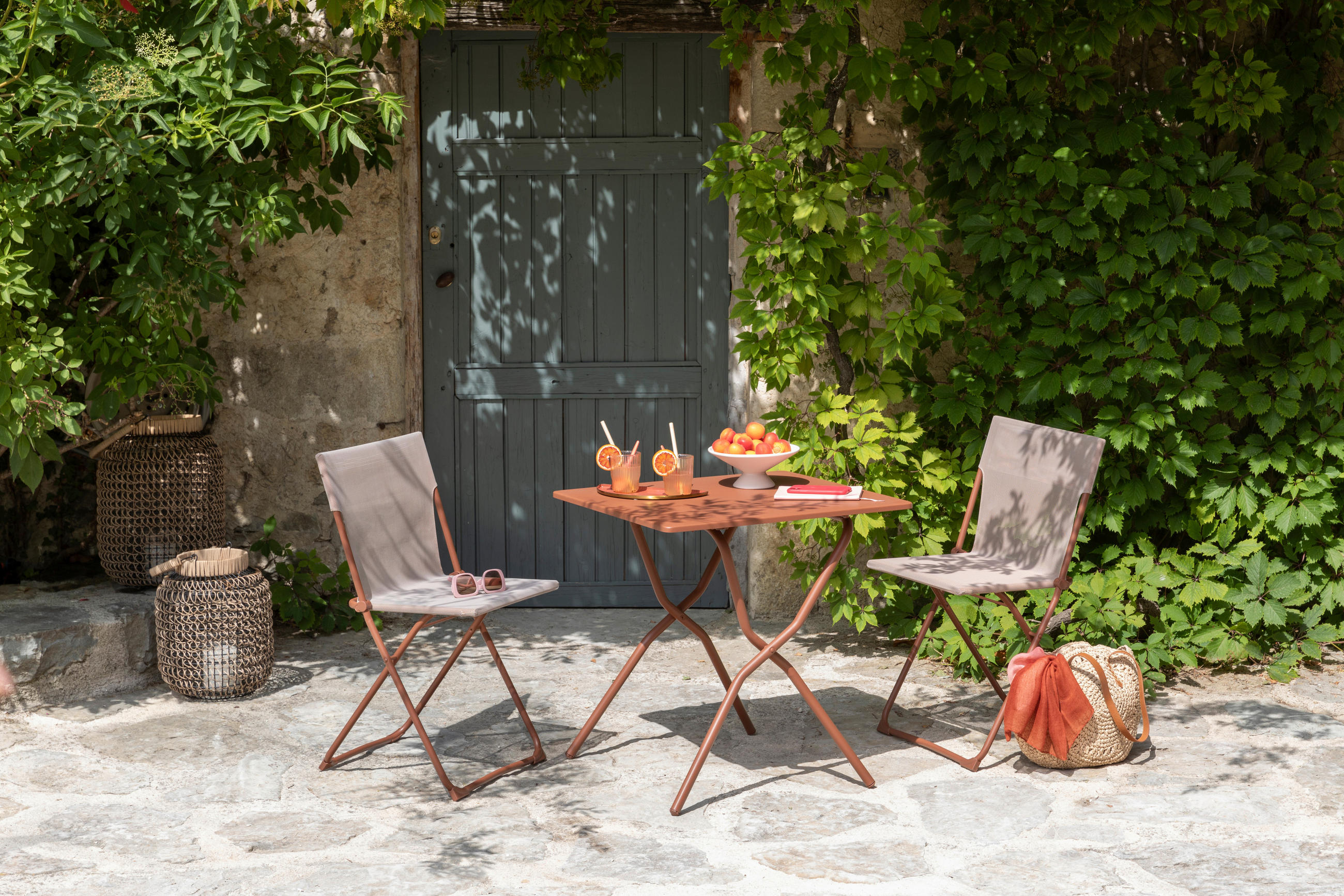 KLAPPSTUHL Batyline® Rot  - Rot, Basics, Textil/Metall (48/83/44cm) - Lafuma Mobilier