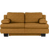 SCHLAFSOFA in Textil Braun, Goldfarben  - Wengefarben/Goldfarben, Konventionell, Holz/Textil (203/94/100cm) - Novel