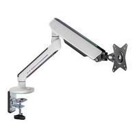 MONITOR-HALTERUNG Metall, Kunststoff Weiß  - Weiß, Design, Kunststoff/Metall (11,7/62,2/57,5cm) - Boxxx