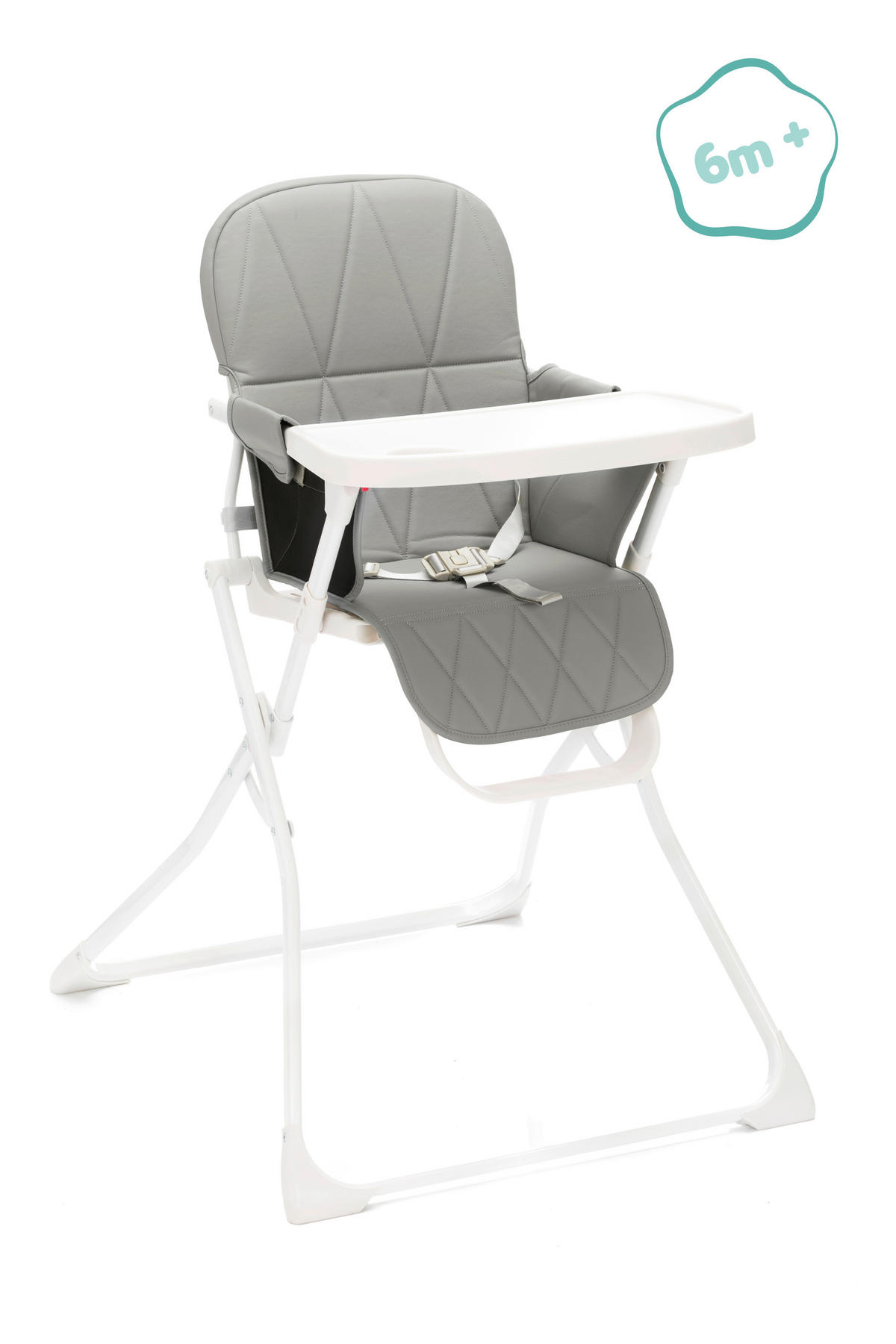 STOLČEK ZA HRANJENJE  Tom    76/58/95 cm       siva  - siva, Basics, kovina/tekstil (76/58/95cm) - Fillikid
