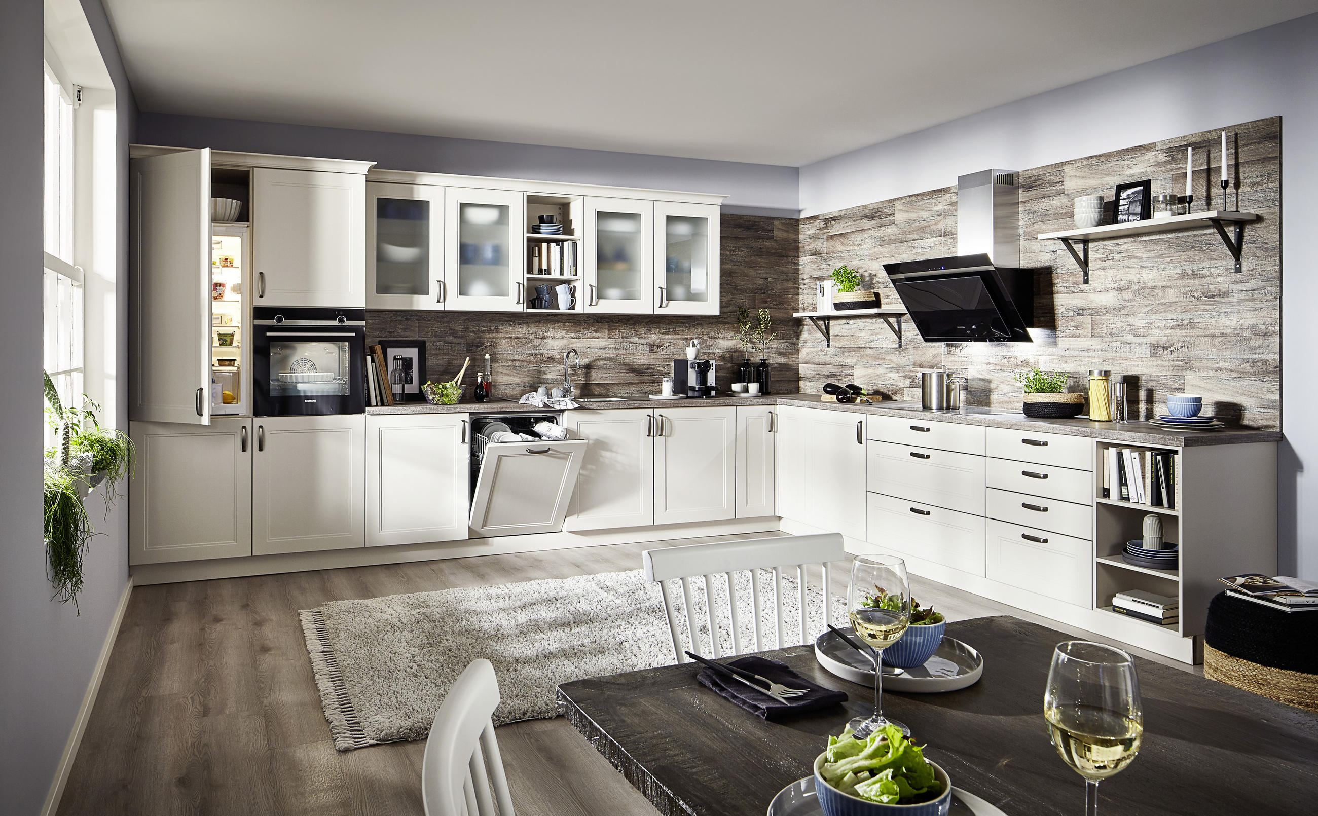 EINBAUKÜCHE DK610  - Braun/Sahara, LIFESTYLE, Holzwerkstoff - Dieter Knoll