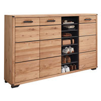 SCHUHSCHRANK 160/107/41 cm  - Graphitfarben/Eiche Artisan, Natur, Holz/Holzwerkstoff (160/107/41cm) - Linea Natura