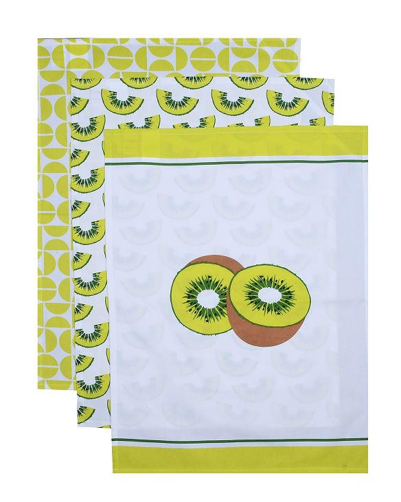 KONYHARUHASZETT 3 részes zöld, fehér  - fehér/zöld, Konventionell, textil (50/70cm) - Esposa
