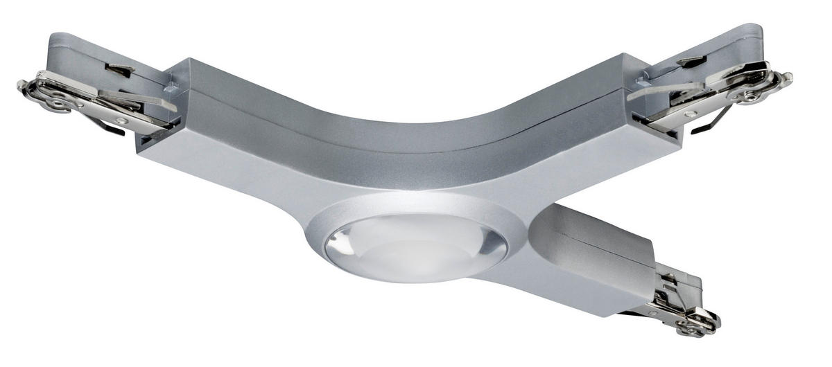 SCHIENENSYSTEM-VERBINDER URail 22,4/27/14,1 cm   - Chromfarben, Design, Metall (22,4/27/14,1cm) - Paulmann
