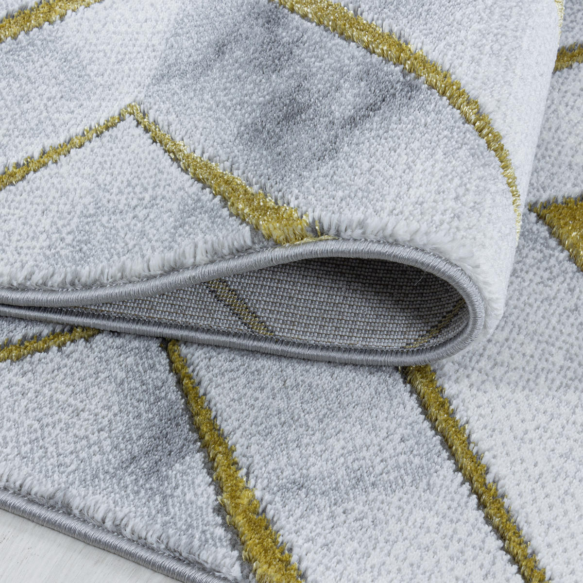 WEBTEPPICH 120/170 cm Naxos 3811 gold Goldfarben  - Goldfarben, Design, Textil (120/170cm)