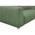 BIGSOFA  in Cord Salbeigrün  - Salbeigrün/Schwarz, KONVENTIONELL, Textil/Metall (246/100/116cm) - Carryhome