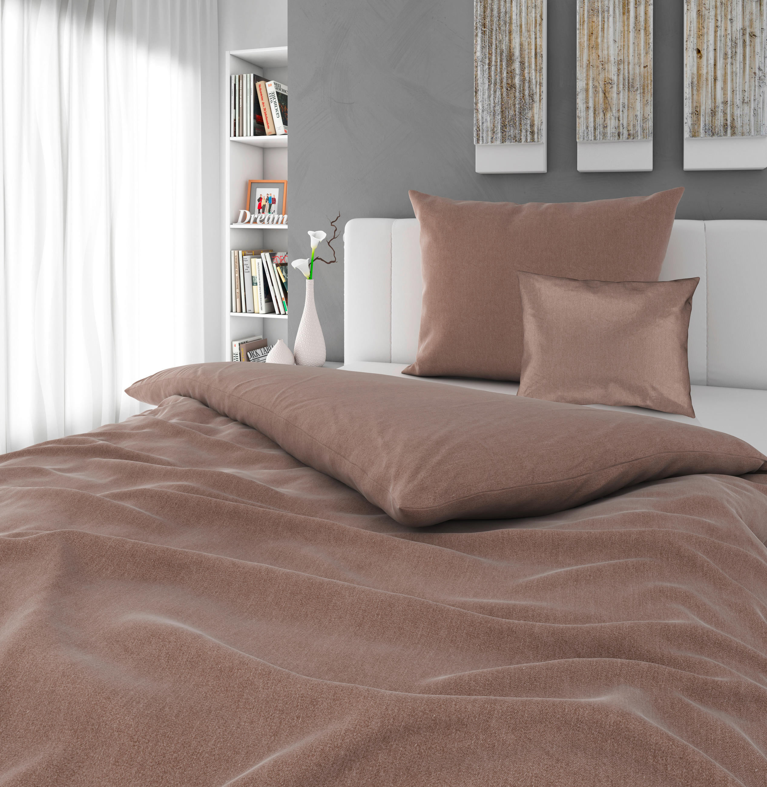 ÁGYNEMŰHUZAT-GARNITÚRA 140/200 cm  - rózsaszín, Konventionell, textil (140/200cm) - Novel