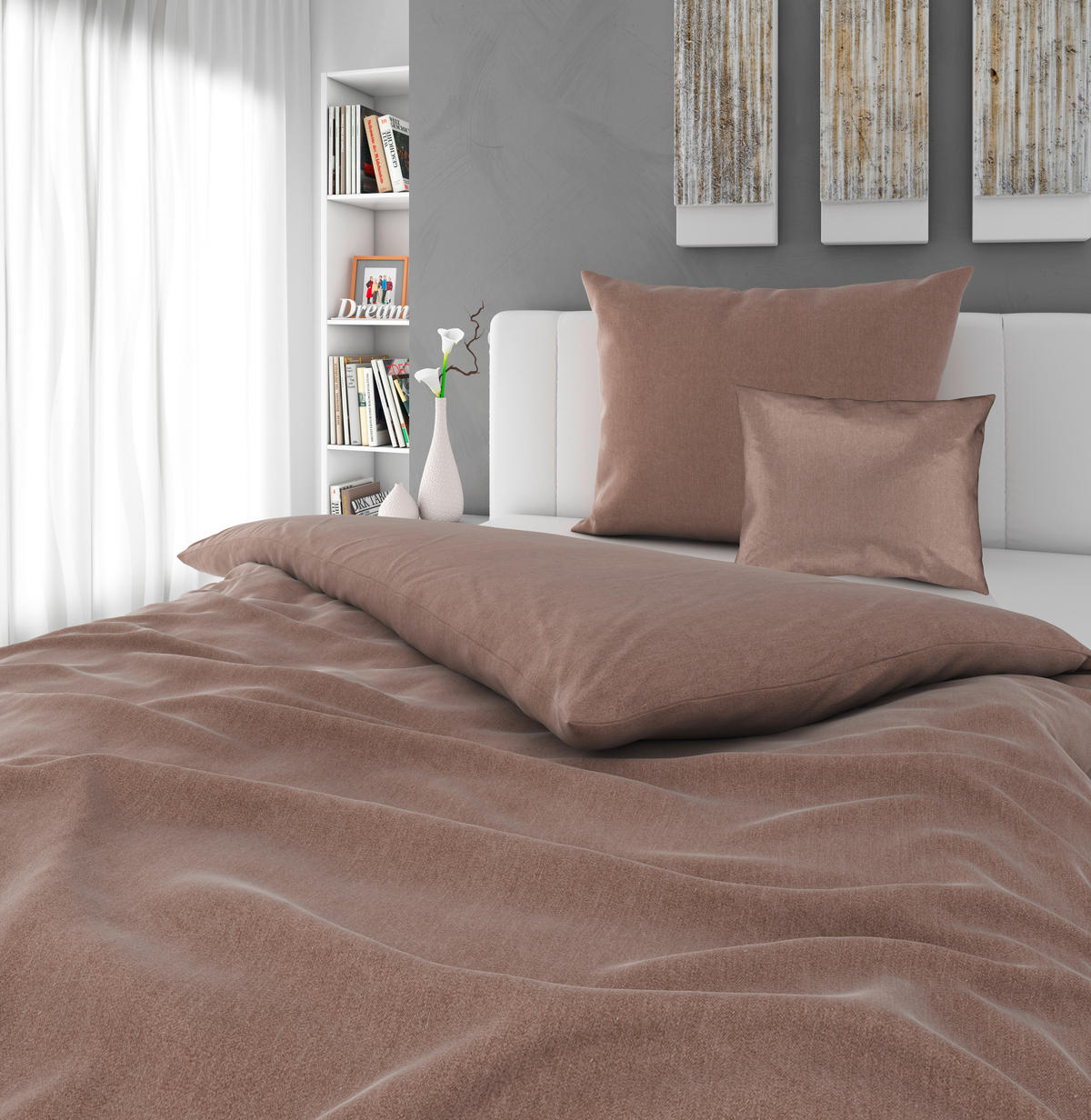 ÁGYNEMŰHUZAT-GARNITÚRA 140/200 cm  - rózsaszín, Konventionell, textil (140/200cm) - Novel
