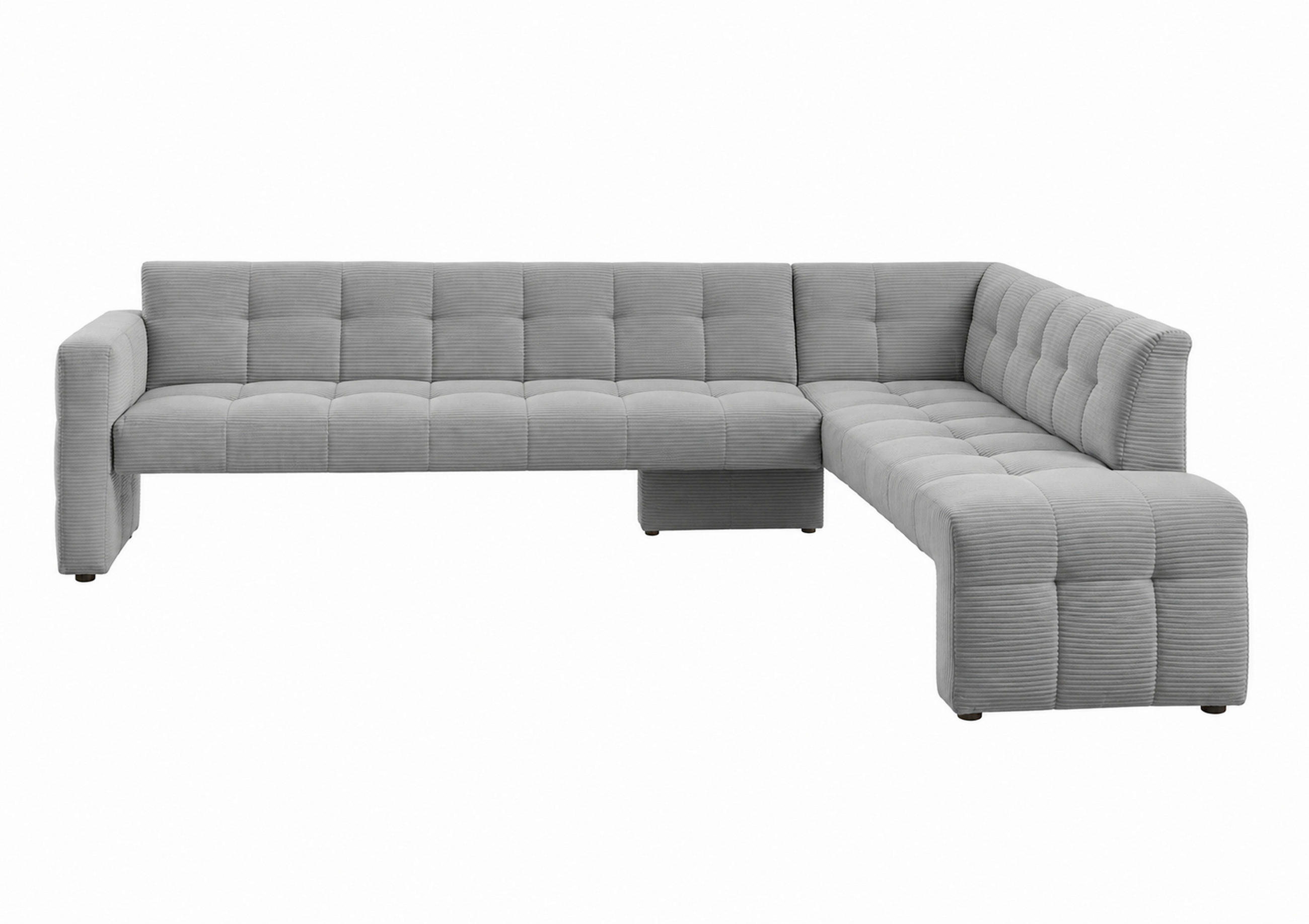 ECKBANK 265/197 cm  in Hellgrau  - Hellgrau/Schwarz, MODERN, Holz/Holzwerkstoff (265/197cm) - Livetastic