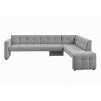 KLUPA KUTNA  svijetlo siva  drvo, tekstil, drvni materijal      - svijetlo siva/crna, Moderno, drvni materijal/drvo (265/197cm) - Livetastic