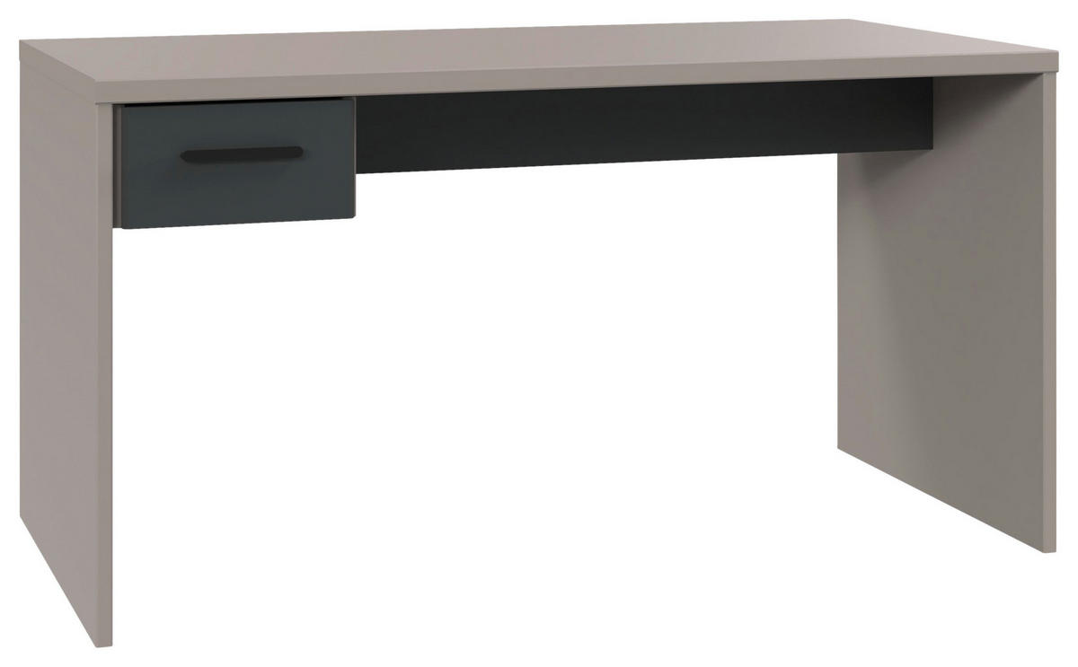 PISAĆI STOL  boje grafita, siva, sahara  drvni materijal  - sahara/boje grafita, Design, drvni materijal/plastika (140/70/72cm) - Carryhome
