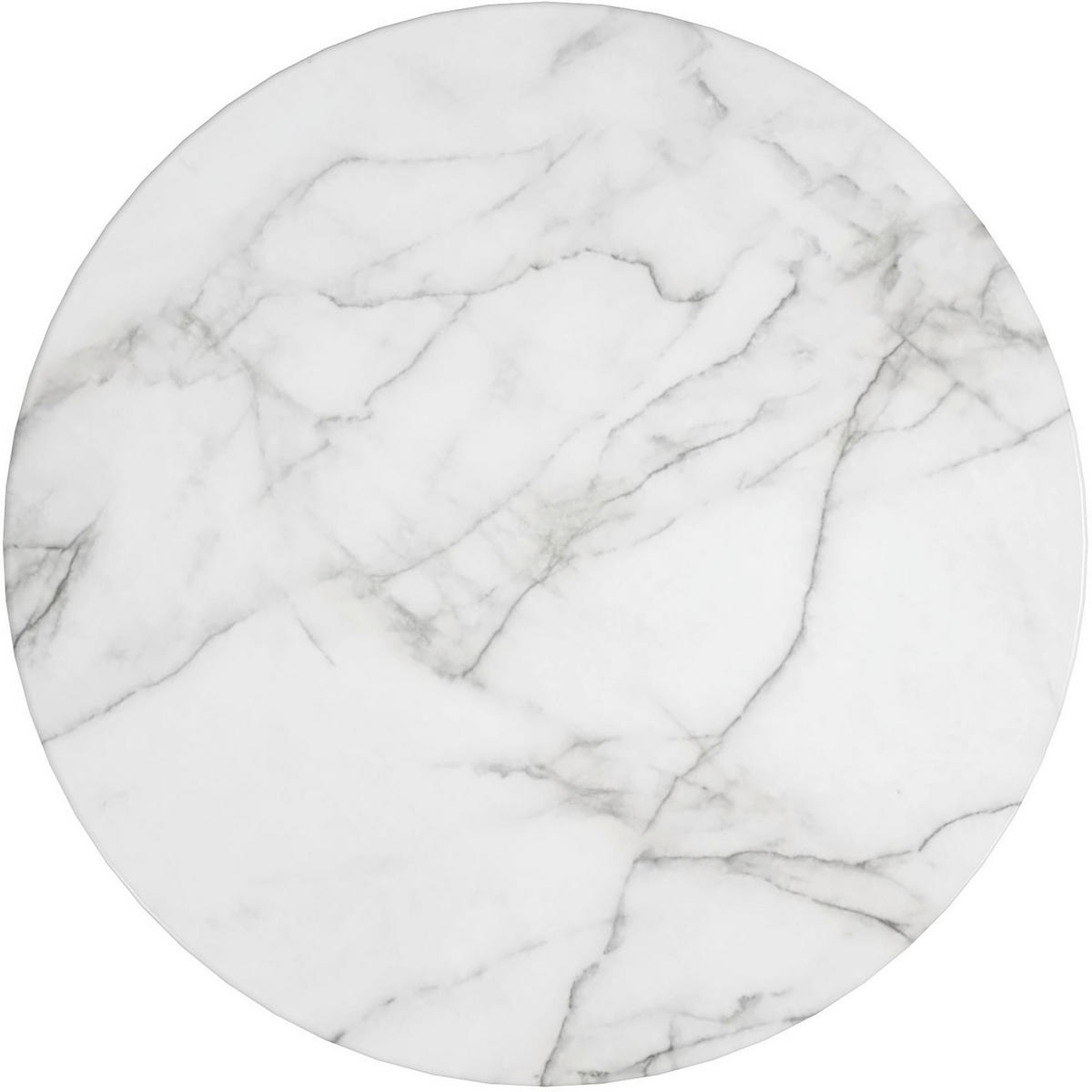 COUCHTISCH Gwyneth 79/79/40 cm rund Weiß, Goldfarben  - Goldfarben/Weiß, Design, Holzwerkstoff/Metall (79/79/40cm) - MID.YOU