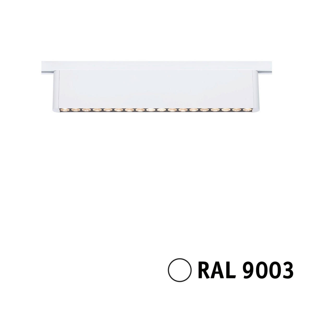 SCHIENENSYSTEM-STRAHLER Urail Zelos 37,2/7,4/2,3 cm  - Weiß, Basics, Metall (37,2/7,4/2,3cm) - Paulmann